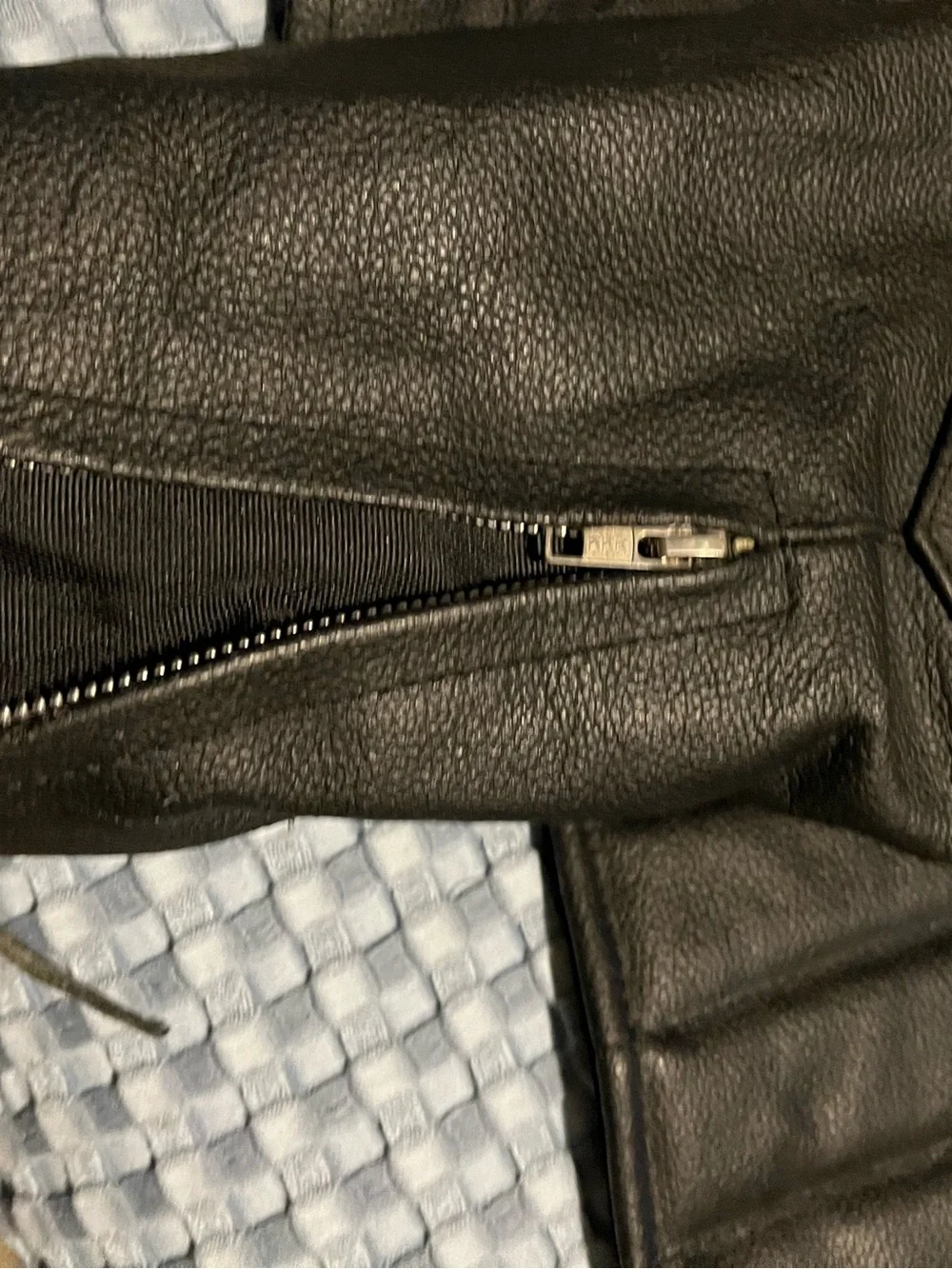 Men's Black Genuine Leather Bomber Jacket